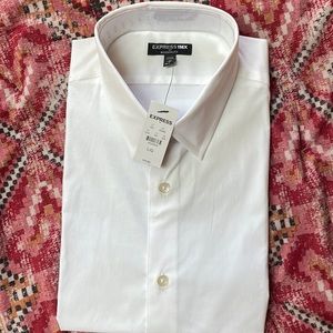 Never worn express white button down